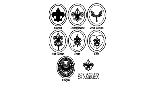 Boy Scout Ranks (Digital File)